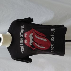 Men's the Rolling Stones 1975 - US TOUR short sleeve t-shirt, M, iconic